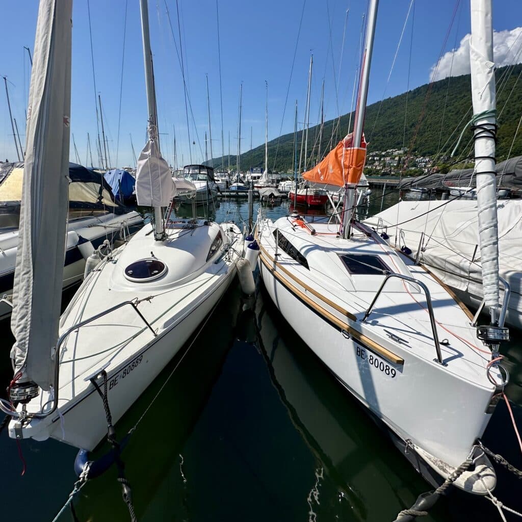 Die beiden Daysailer in Biel / Bienne.